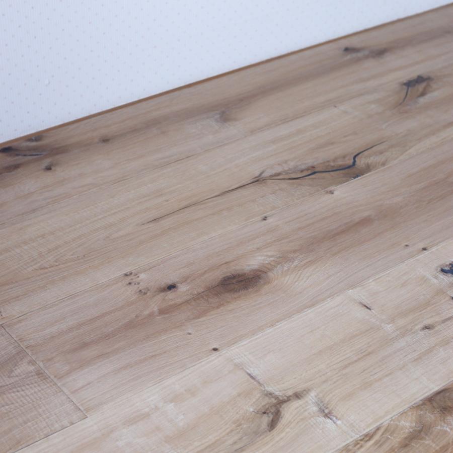 フローリング 床材 オーク 天然木 UVオイル塗装 ワイドスタイル 190幅　節あり　傷凹みあり