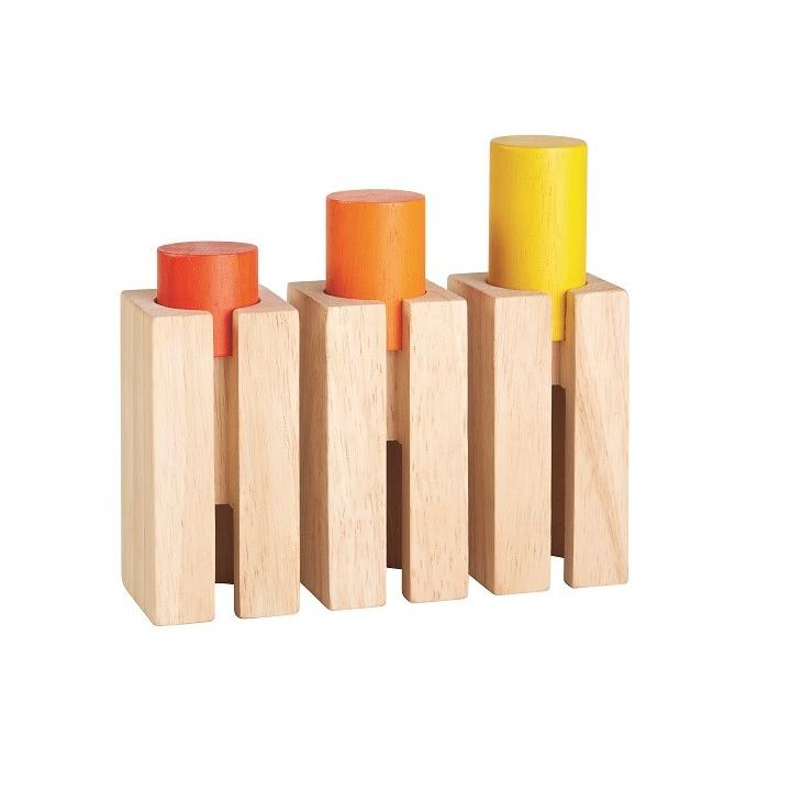 木のおもちゃ　プラントイジャパンPLANTOYS　木製　知育玩具　高さブロック　5377｜woodayice