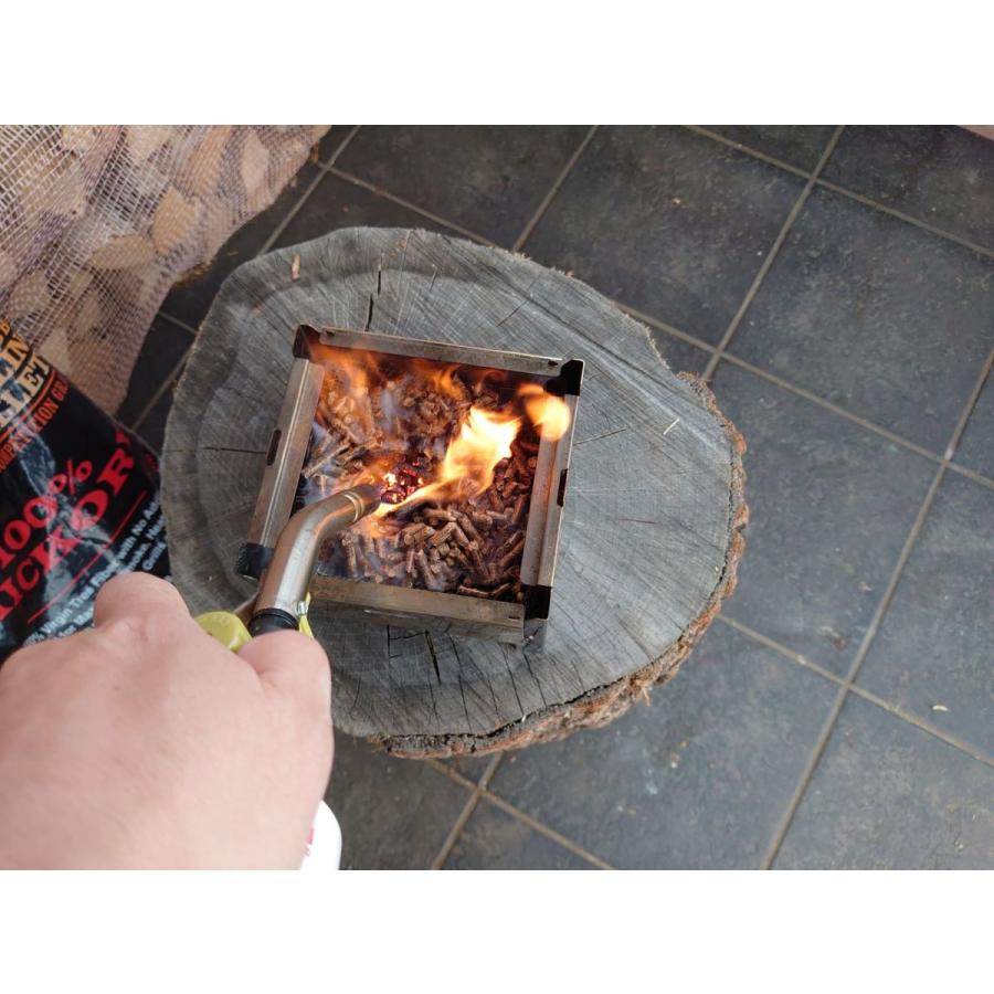 折りたたみ焚き火台 TS-240 （ステンレス製）と広葉樹ペレットkg