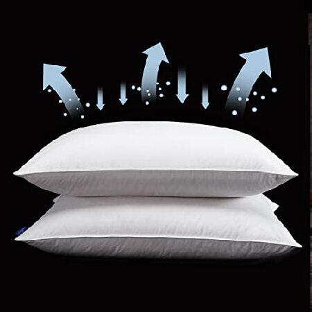 subrtex Bed Pillows, Standard (2 Pack), White 2 Count - 4