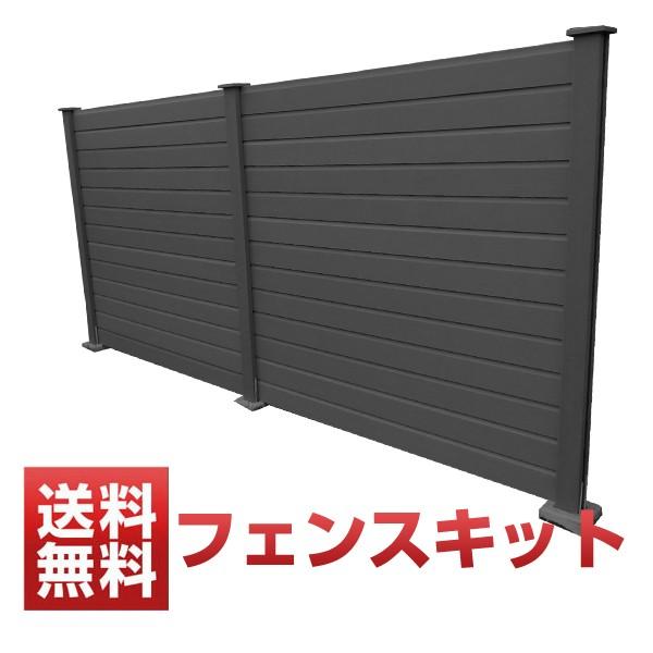 高知インター店 法人宛 支店留め限定で5000円以上送料無料 ウッドデッキ 樹脂ウッドデッキ 1 8mウッドデッキ 人工木材 フェンスキット ブラック 在庫一掃 Www Thedailyspud Com