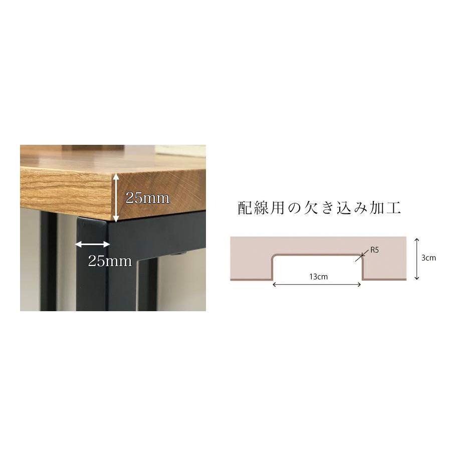 パソコンデスク おしゃれ pcデスク コンパクト オーク 書斎デスク 木製