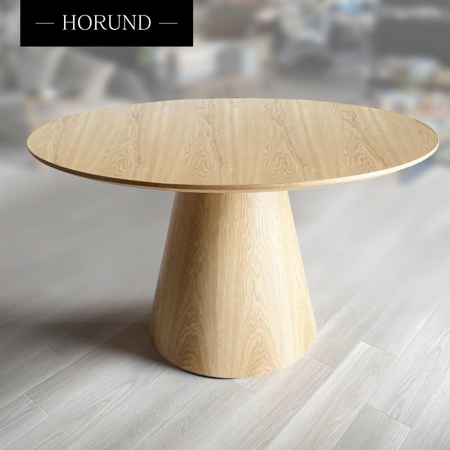 丸テーブル オーク ナチュラル ダイニング ラウンドテーブル 120