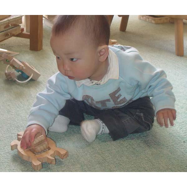 木のおもちゃ 出産祝い 1歳 2歳 3歳 誕生日●かめ (水陸両用)お風呂で遊ぼう！ひのきの香りがいい感じ 日本グッドトイ受賞おもちゃ 日本製｜wooden-toys｜09