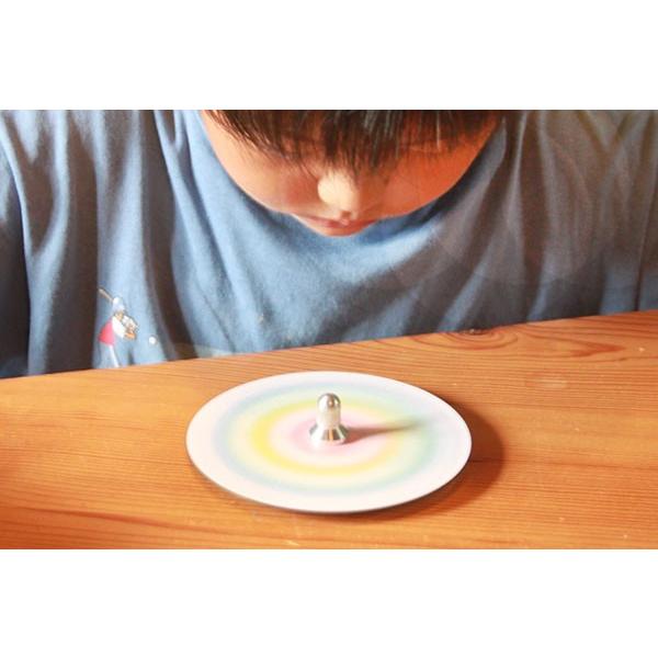 こま コマ 独楽 色変わり Cdコマ虹 日本グッドトイ受賞おもちゃ デザイン Top P 004 木のおもちゃ製作所 銀河工房 通販 Yahoo ショッピング