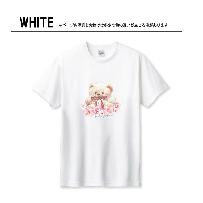 Tシャツ メンズ ユニセックス ホワイト ブラック テディベア クマ くま