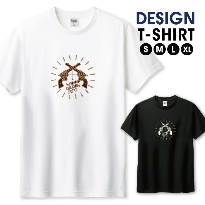 Tシャツ メンズ ユニセックス ホワイト ブラック ミリタリー 銃 tattoo