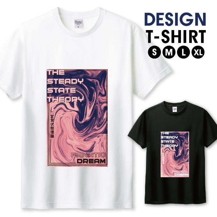 Tシャツ メンズ ユニセックス ホワイト ブラック 定常状態理論