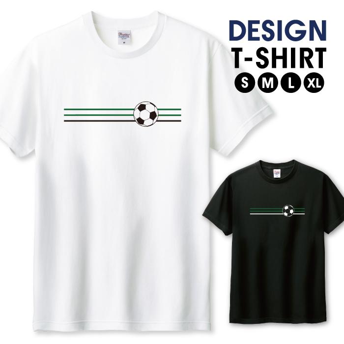 Tシャツ メンズ ユニセックス ホワイト ブラック サッカー