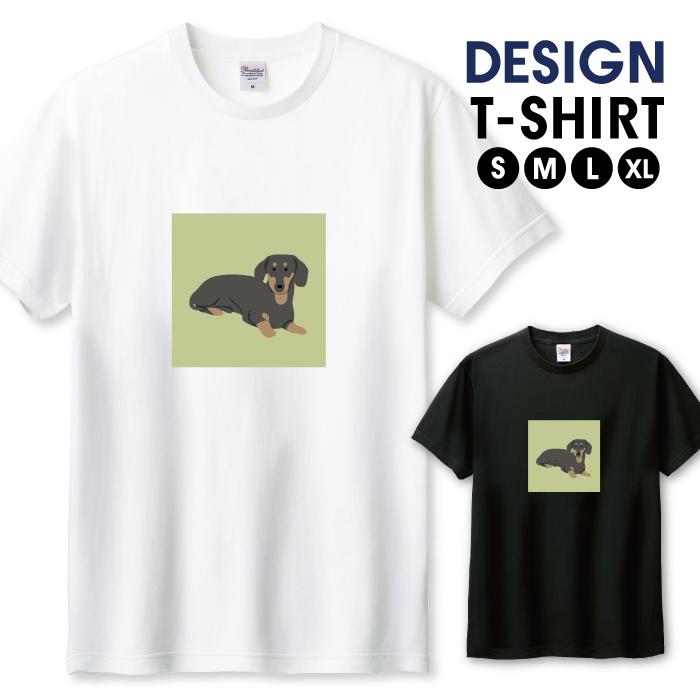 Tシャツ メンズ ユニセックス ホワイト ブラック わんちゃん