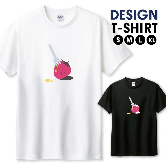 Tシャツ メンズ ユニセックス ホワイト ブラック いちご メンヘラ 量産