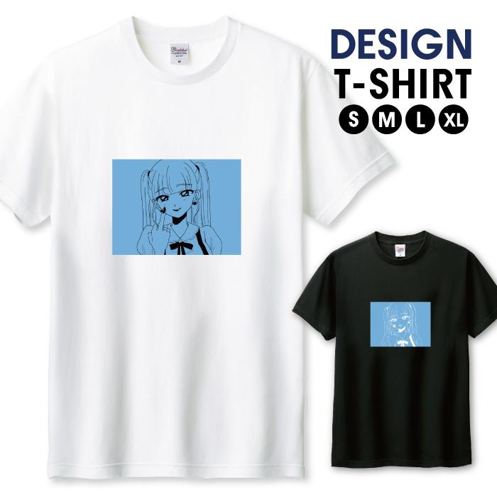 Tシャツ メンズ ユニセックス ホワイト ブラック 女の子 量産型