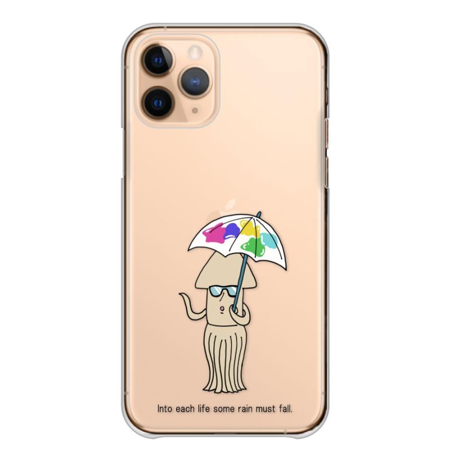 スマホケース INFOBAR A01 インフォバー A01 ケース ハード イカ キャラクター 可愛い 透明 イラスト ポップ カートゥーン｜woodgreen｜18