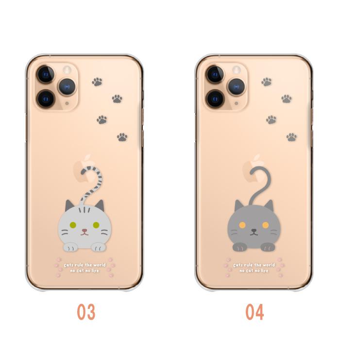 iPhone15 ケース iPhone15Pro iPhone14 ケース カバー スマホケース 猫 ねこ 可愛い 透明 クリア ハードケース 黒猫 三毛猫｜woodgreen｜03