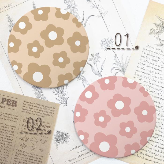 コースター 北欧 花 花柄 可愛い おしゃれ 北欧柄 パステルカラー