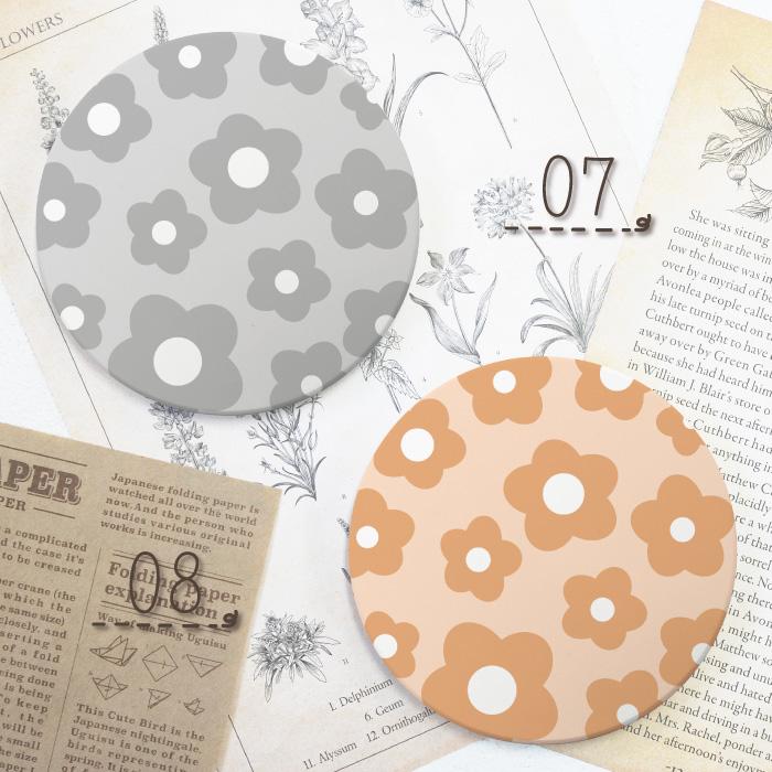 コースター 北欧 花 花柄 可愛い おしゃれ 北欧柄 パステルカラー