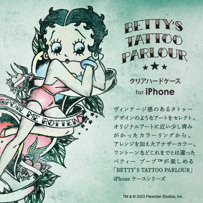 ベティー ブープ(TM) スマホケース iPhoneケース ハードケース クリアタイプ スマホカバー タトゥー tattoo ベティーちゃん 正規品 Betty Boop(TM) 送料無料｜woodgreen｜03