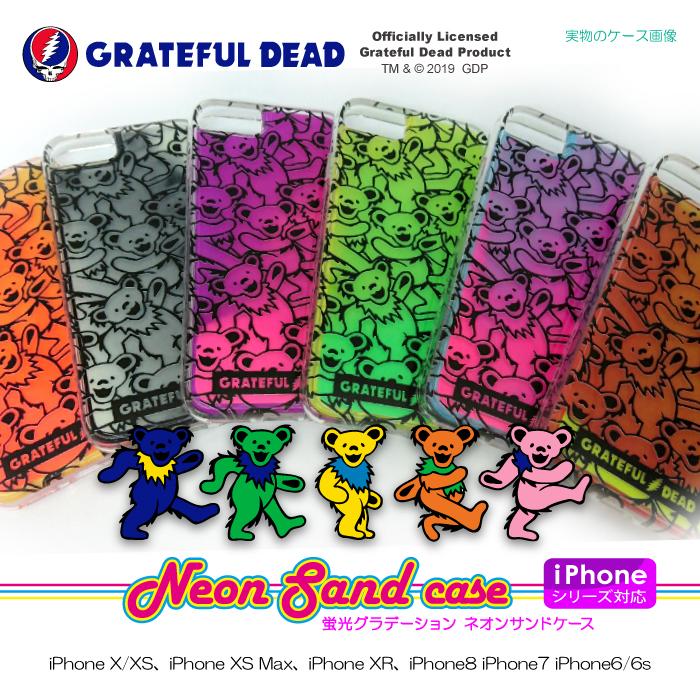 GRATEFUL DEAD グレイトフル・デッド iPhone13対応 蛍光グラデーション ネオンサンドケース スカル デッドベアー ロックバンド 正規品 TPU ハードケース｜woodgreen｜04