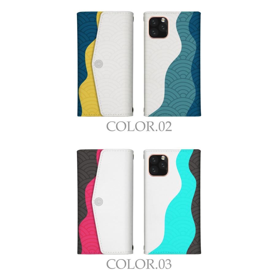 スマホケース Disney Mobile Dm 01k ケース カバー ディズニーモバイル ケース 手帳型 レター型ケース 和柄 波 和風 日本 くすみカラー シンプル Do Dis Dm 01k Ndt Case43 Wood Green 通販 Yahoo ショッピング