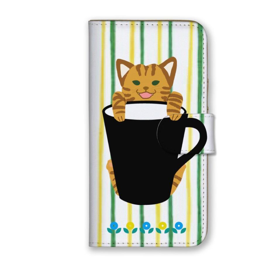 スマホケース スマホカバー 全機種対応 手帳型 子猫 猫 ネコ Cat イラスト 手書き かわいい Android アンドロイド ケース 送料無料 Nda Case80 Wood Green 通販 Yahoo ショッピング