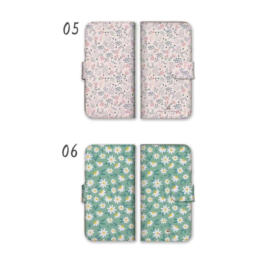 OPPO Reno9 A Reno7 A ケース 手帳型 OPPO Reno9A Reno7A カバー スマホケース 韓国 花 フェミニン パステル フラワー 植物 女の子｜woodgreen｜04