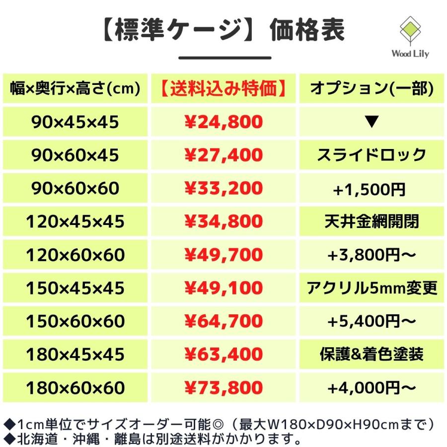 強固な爬虫類「標準ケージ」90×45×45cm◇送料無料 #爬虫類ケージ