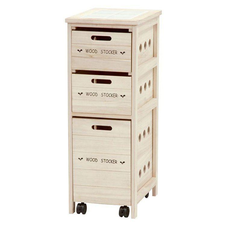 野菜ストッカー おしゃれ キャスター付き 幅30 奥行40 高さ80 5cm オンラインショッピング