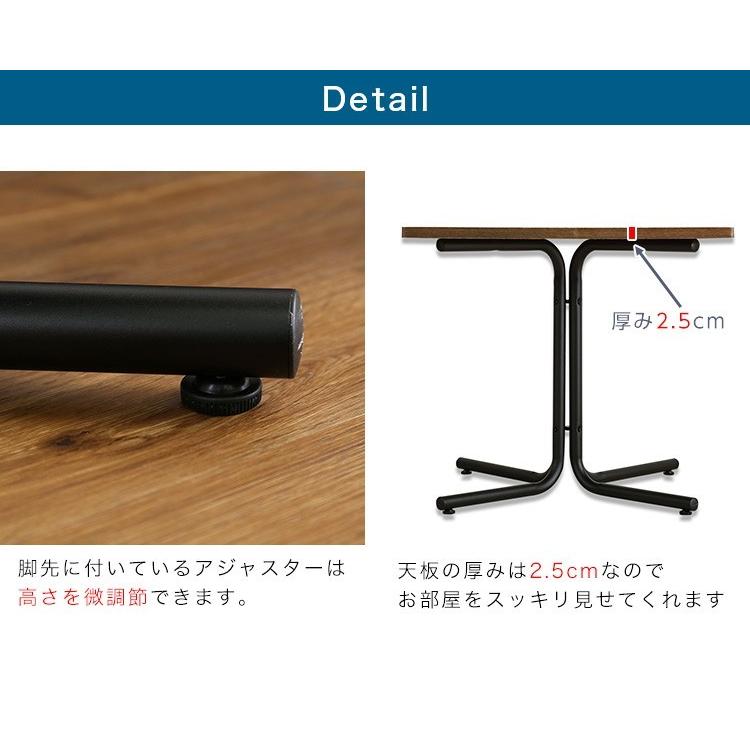 (タイムセール中) カフェテーブル おしゃれ 天然木オーク ブラウン_6