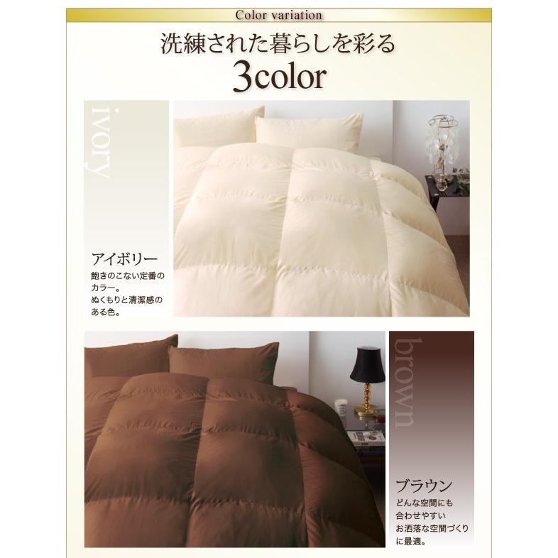 「送料無料・年末感謝」 羽毛掛け布団 クイーン グースダウン プレミアムゴールドラベル 羽毛布団 ブラック 黒 【V1304412708】(47516円)