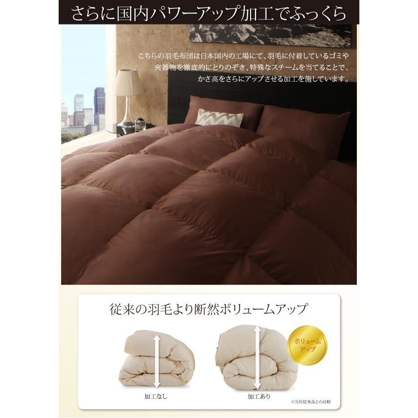 「送料無料・年末感謝」 羽毛掛け布団 クイーン グースダウン プレミアムゴールドラベル 羽毛布団 ブラック 黒 【V1304412708】(47516円)