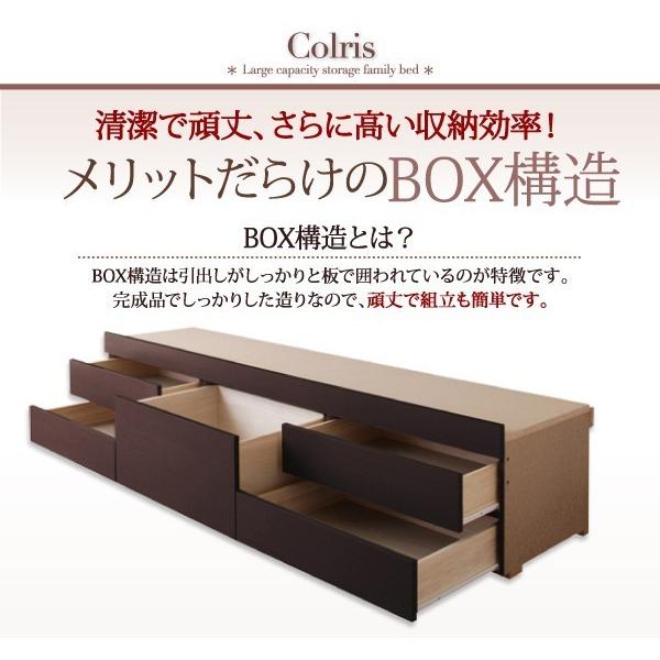 (タイムセール中) 連結ワイドキングベッド フレームのみ 国産大容量収納チェストベッド ワイドK200_14
