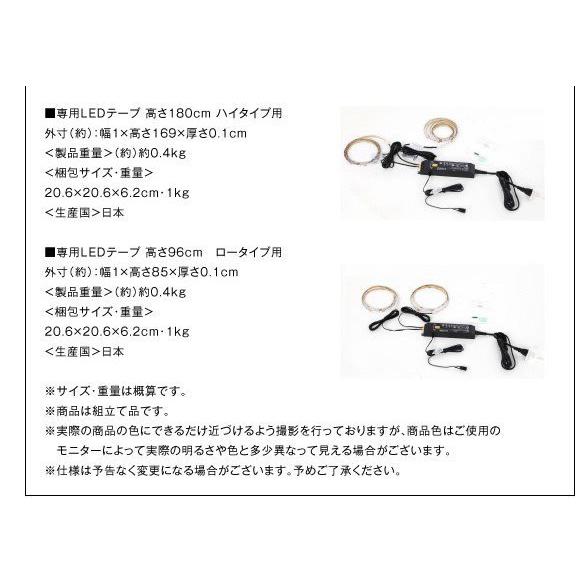 コレクションラック 専用別売品 専用LEDテープ 高さ180cm用