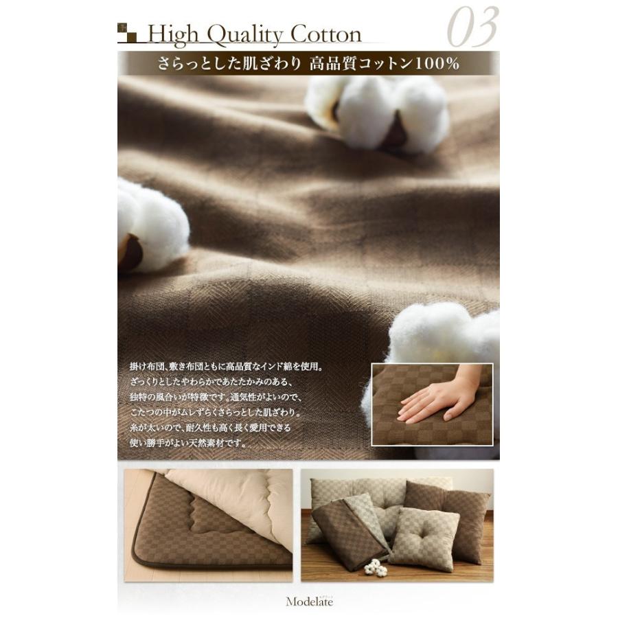 【新品 30%off 送料無料】 こたつ布団3点セット 長方形 おしゃれ 4尺長方形(80×120cm) ブロックチェック柄 【SKC6428994230】(23419円)