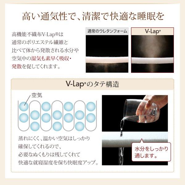 敷布団 格好のいい ダブル テイジン V-Lap当てはめる 日本製 超軽さ・高弾力性敷布団