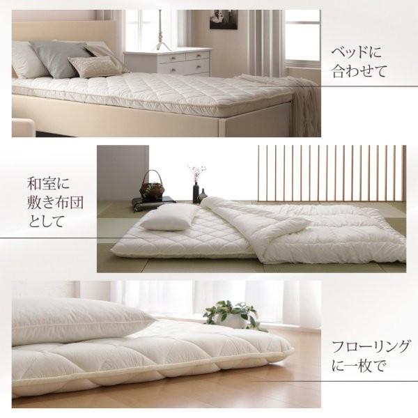 敷布団 格好のいい ダブル テイジン V-Lap当てはめる 日本製 超軽さ・高弾力性敷布団