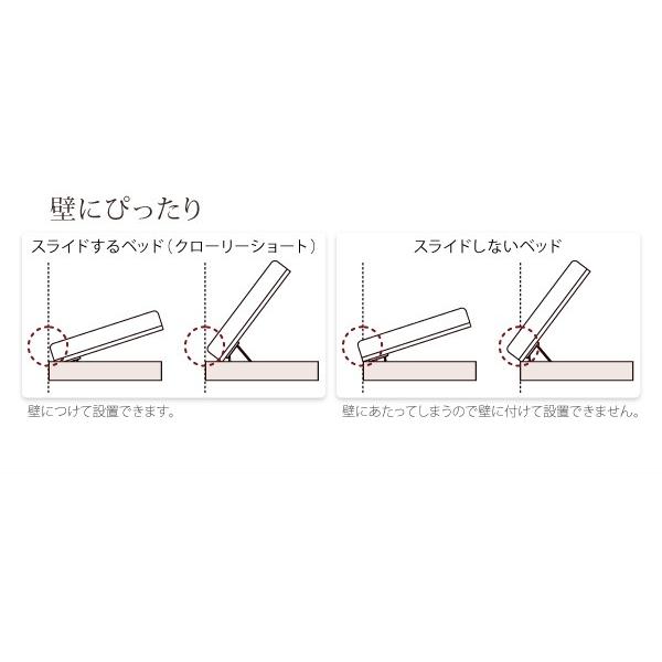 品質検査済 (お客様組立) 国産跳上げ収納ベッド セミシングルベッド マットレス付き 薄型抗菌国産ポケットコイル 横開き 深さラージ ショート丈