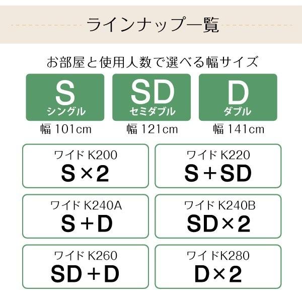 ワイドキングベッド 畳ベッド クッション畳 ワイドキング240(SD×2)
