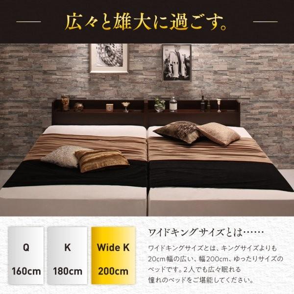 キングサイズベッド 連結ベッド 薄型スタンダードボンネルコイルマットレス付き 縦開き キング(SS+S)