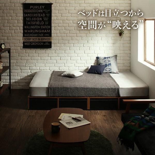 セミダブルベッド 収納付きベッド フレームのみ 引き出し4杯 セミダブル_5