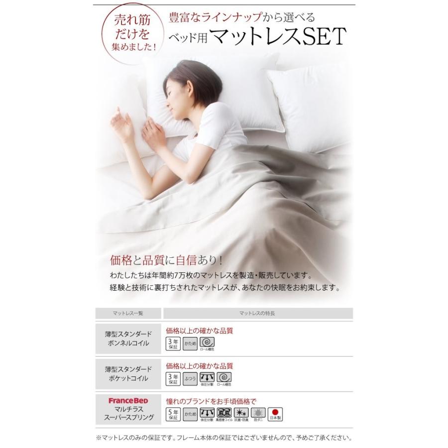 【新品訳あり】 組立設置付 セミシングルベッド 跳ね上げ式ベッド マットレス付き 薄型スタンダードポケットコイル 縦開き・深さラージ セミシングル 【NA1400545776】(51018円)