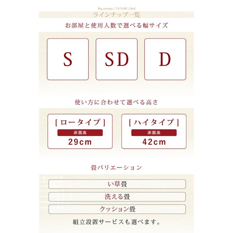 (タイムセール中) シングルベッド 畳ベッド い草畳 シングル