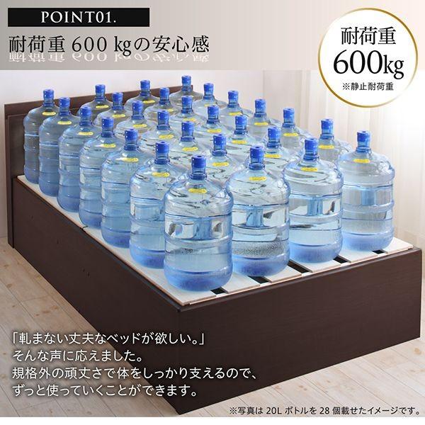 組立設置付 国産すのこベッド セミシングル フレームのみ_3