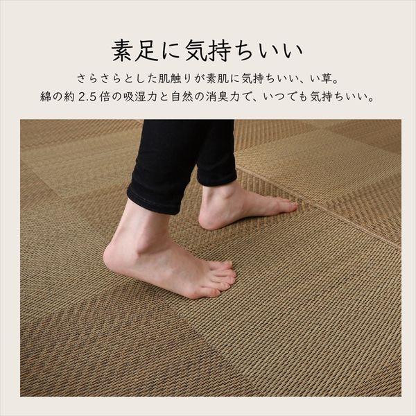 い草ラグ 江戸間8畳 約348×352cm おしゃれ ござ 防炎 国産