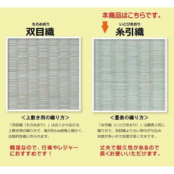(ひと休み大売り出し中) 上敷き 団地間8畳 約340×340糎 い草引っ敷き 国産