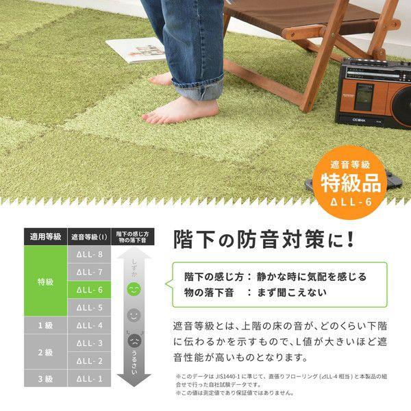 (タイムセール中) ジョイントマット 約60×60×0.8cm 冬 18枚入(9枚組×2個) 芝生風 ホットカーペット対応