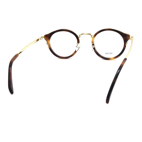CELINE ◆ ブラウン ゴールド メガネフレーム CELINE メガネフレーム セリーヌ ブランド マーブルブラウン