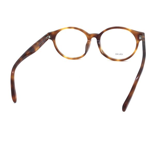 CELINE(セリーヌ) メガネ - CL50008F クリア×ダークブラウン×ライトブラウン CELINE（セリーヌ） メガネフレーム ブランド ライトマーブルブラウン