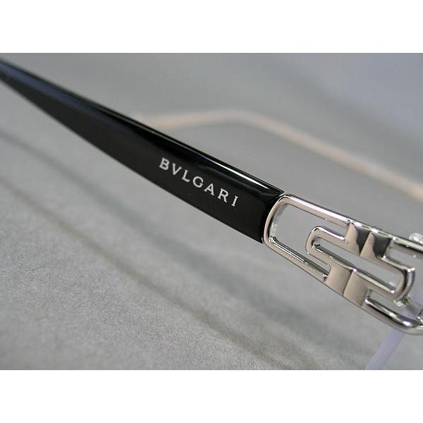 BVLGARI ブルガリ メガネフレーム ブランド 縁無し フチなし 2068-102 BVLGARI 横幅12 フレームを含む最大部分