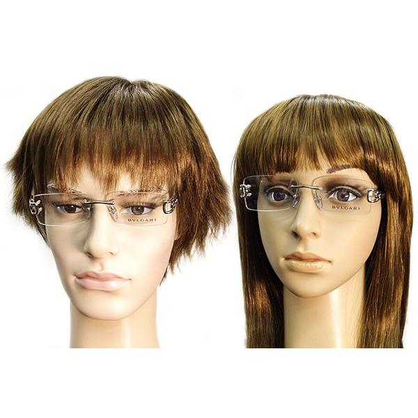 BVLGARI ブルガリ メガネフレーム ブランド 縁無し フチなし 2068-102 BVLGARI 横幅12 フレームを含む最大部分