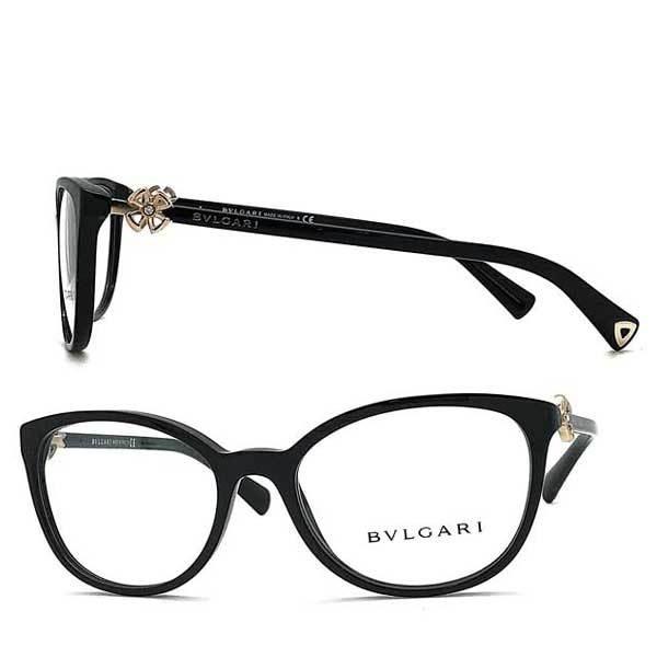 BVLGARI（ブルガリ） ブランド メガネフレーム ブラック 眼鏡 0BV